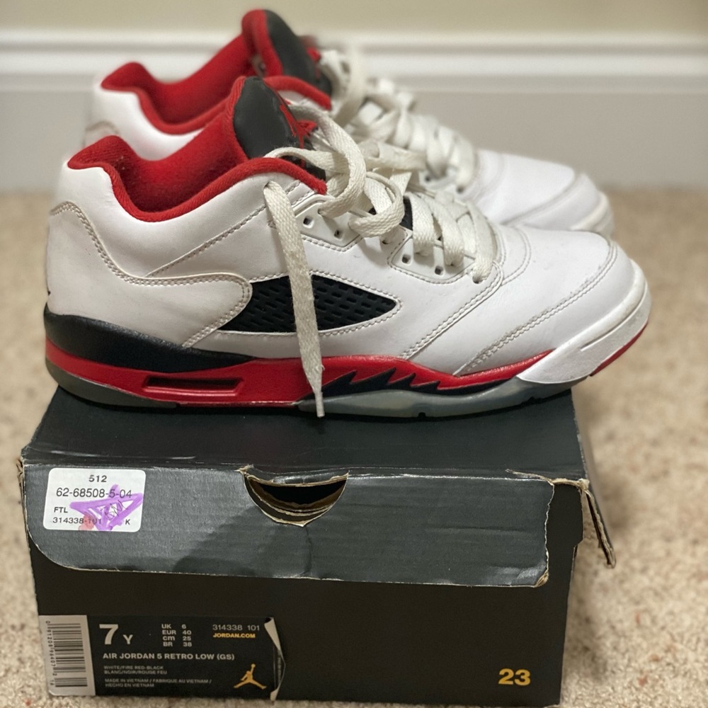 Jordan Low Top 5’s “Fire Red”